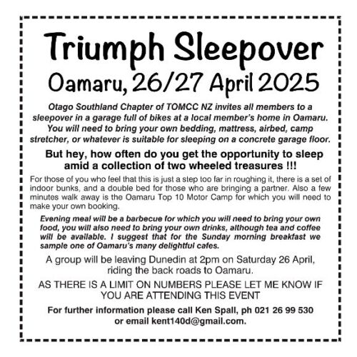 sleepover advert