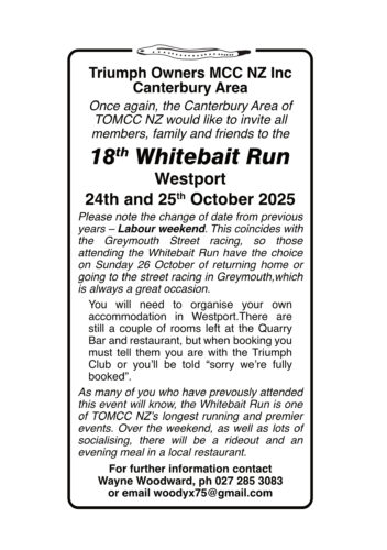 whitebait run advert